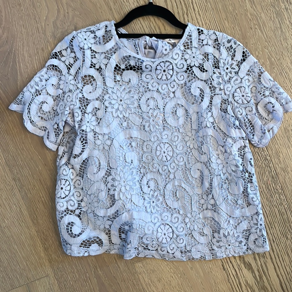 Purple lace top